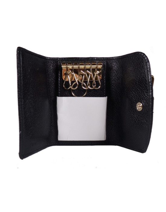 Chloè Portachiavi Pelle Nera