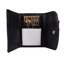 Chloè Portachiavi Pelle Nera